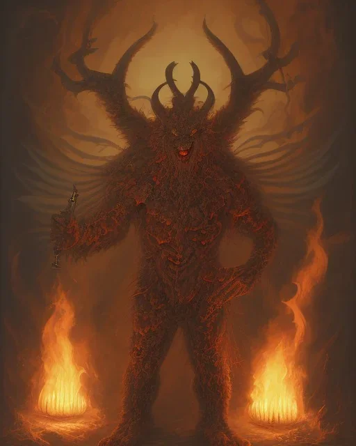 Satan in hell