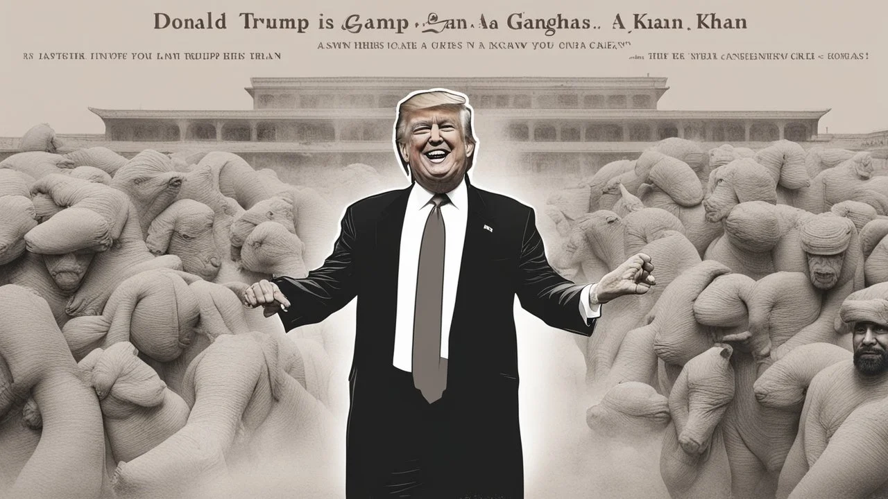 donald trump is a genghas khan