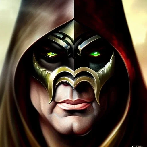 ultra detailed portrait of The DESTROYER villain, extremely detailed digital painting, extremely detailed face, crystal clear eyes, in the style of robert e howard and pablo oliveira