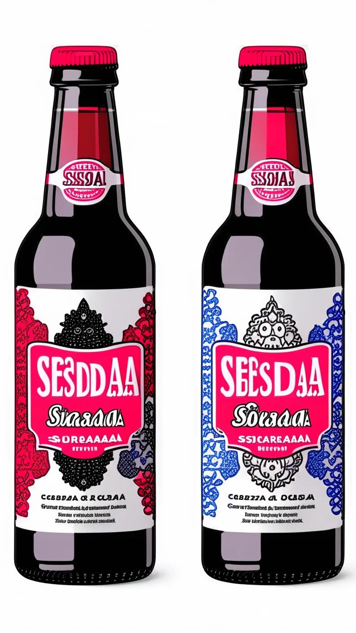 Soda label design