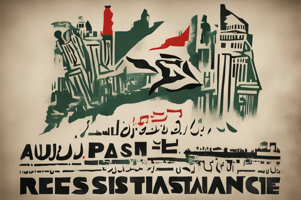 poster for palestine resistance