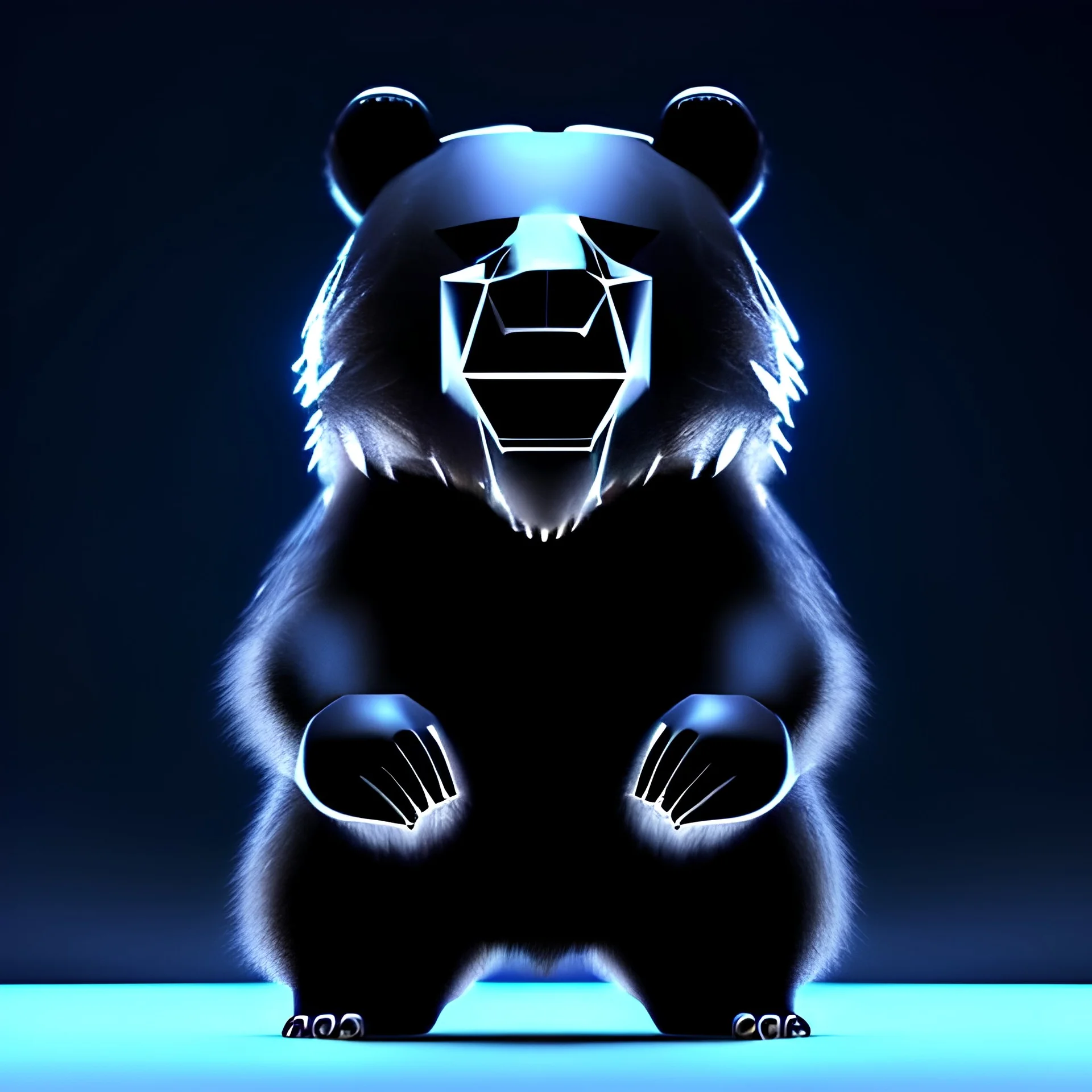 epic horrific wasted bear like creature in night with black shade, 8k resolution, ultra hyperdetailed, Unreal Engine 5, ultra colourful, very small details, realistic