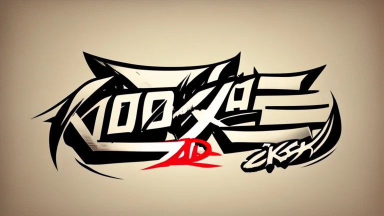 logo O.D.K with style manga japanese