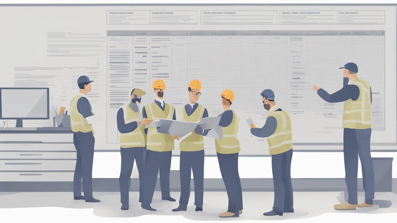 operators looking at a huge maintenance schedule