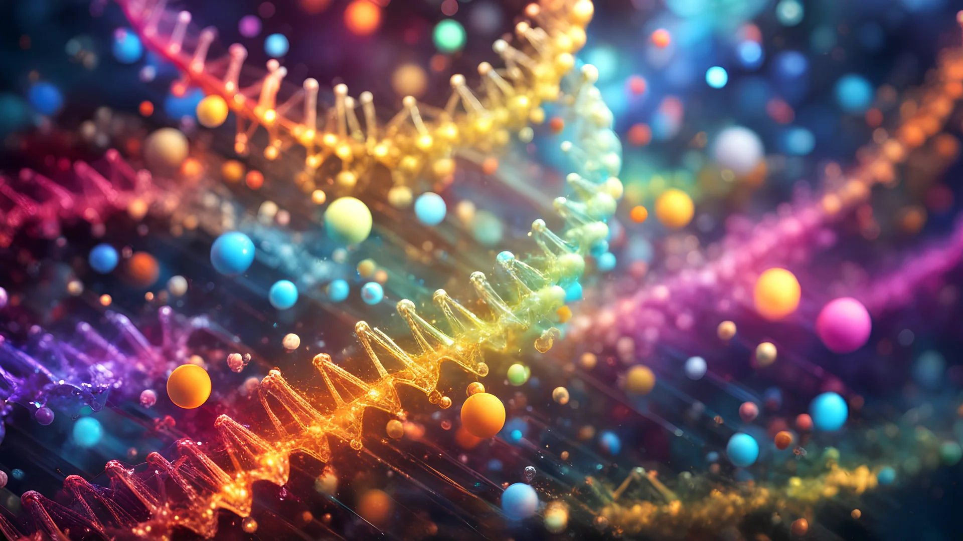 DNA, symphony, genetic code, swirling, vibrant colors, shapes, unique life story, masterpiece, best quality, highly detailed, sharp focus, dynamic lighting, vivid colors, texture detail, particle effects, storytelling elements, narrative flair, 16k, UE5, HDR, subject-background isolation