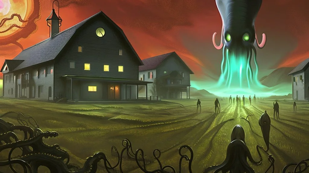 a couple witnesses lovecraftian alien overlords attack farmhouses