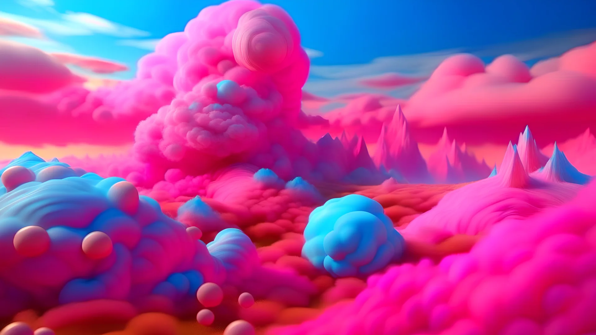dreamscape. cotton candy world.