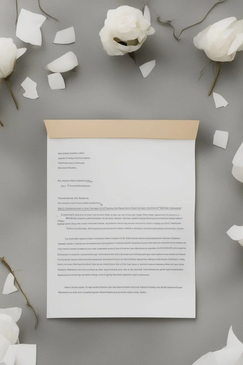 A close-up of a written breakup letter