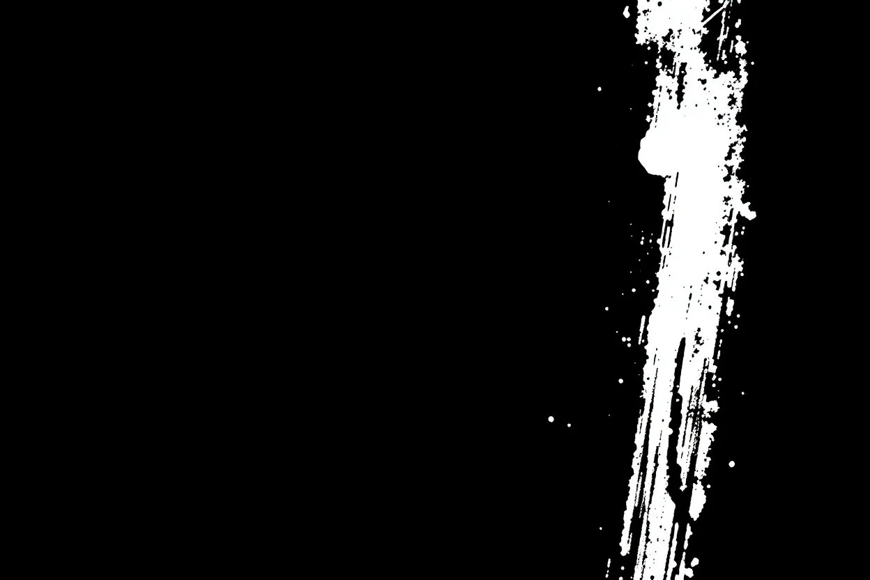 an inky texture creeping from one corner to the opposite, white on black vector