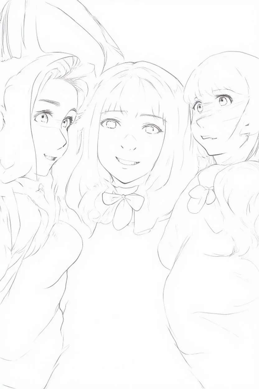 trio girl friendship