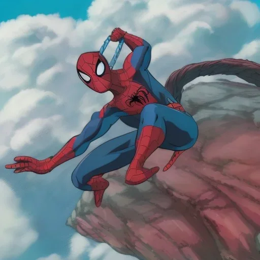 Spider-man,swinging