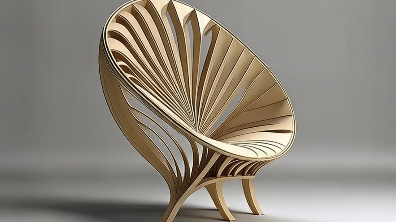 Fan shaped chair design