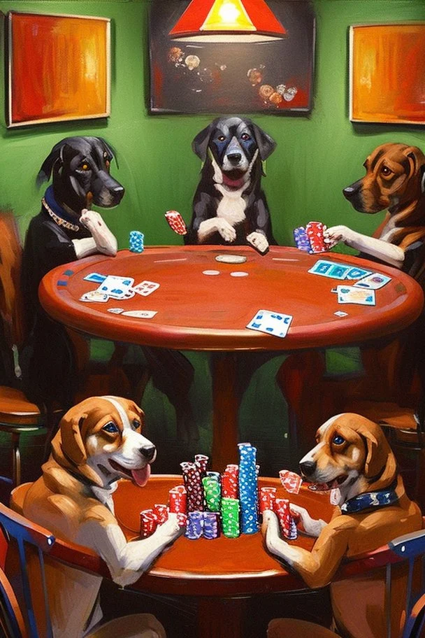 Dogs Playing Poker; expressionism