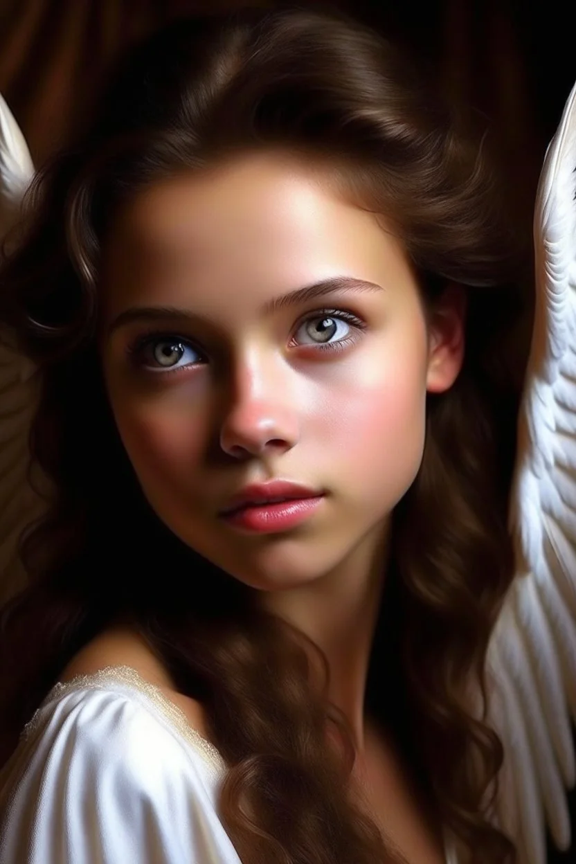 Beautiful Angel Realistic digital photography