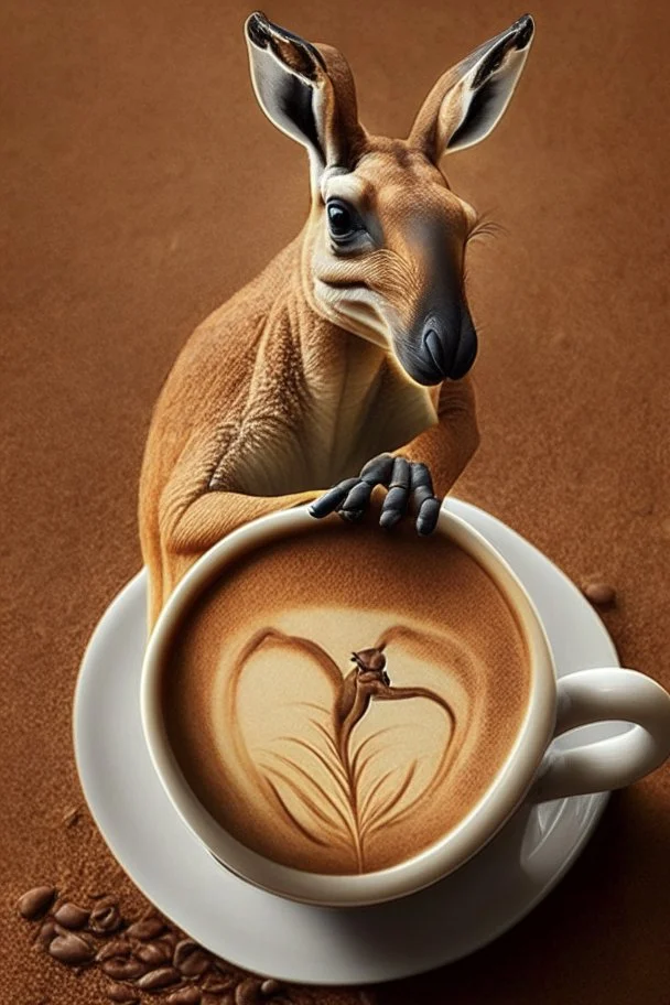 coffee that is a kangaroo