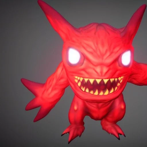 photorealistic, scary Pokemon made out of human skin, glowing red eyes, high quality, realistic, hyperrealism, trending on artstation, dim lighting shade