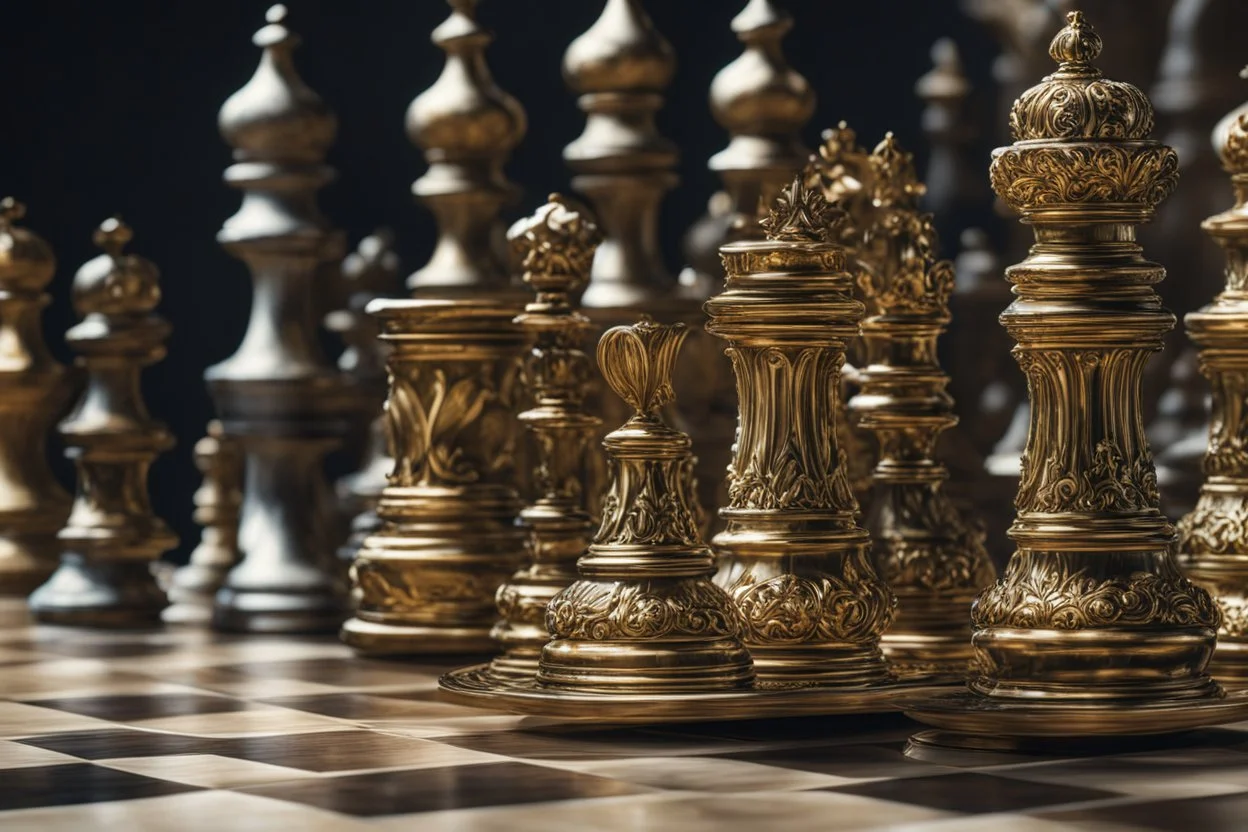 Chess in 8k live action artstyle, close picture, queen piece, intricate details, highly detailed, high details, detailed portrait, masterpiece,ultra detailed, ultra quality