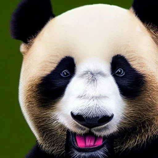 Portrait of panda smile