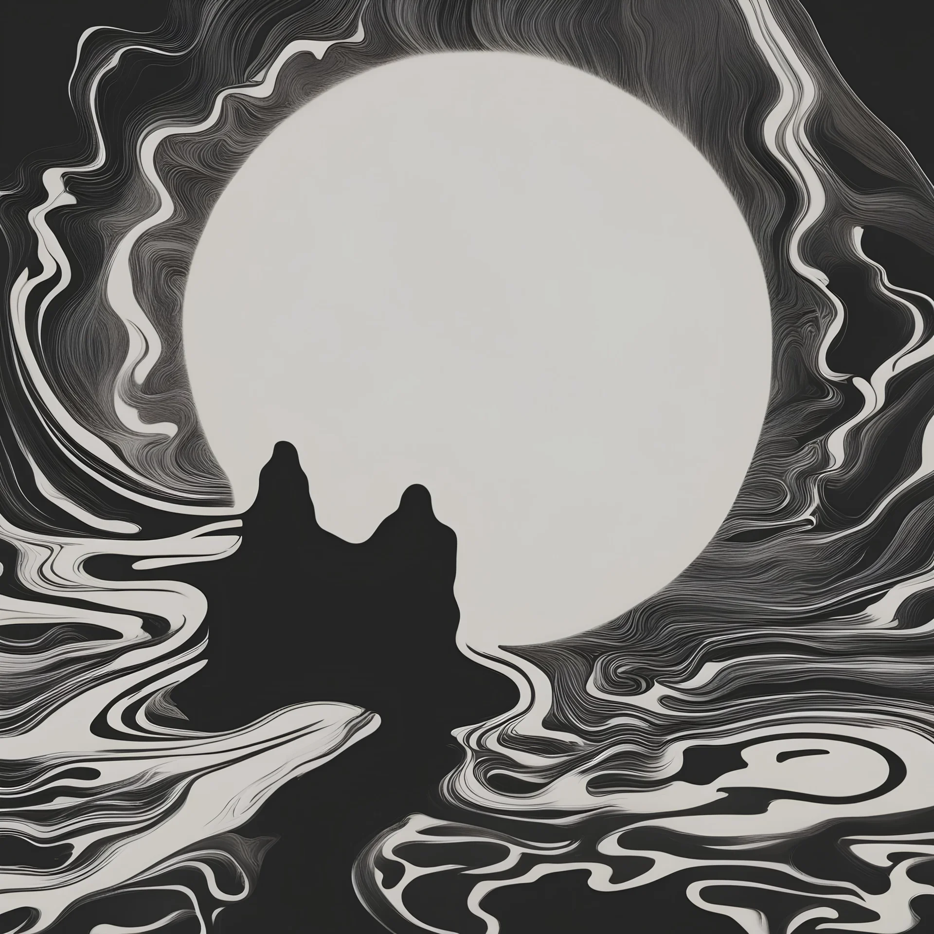 fluid minimalism art darkness