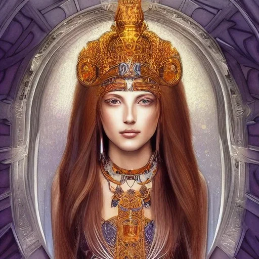 symmetry!! full body portrait!!!! of a beautiful!!!! germanic vestal sacral priest, pretty face, intricate, elegant, highly detailed, digital painting, artstation, concept art, smooth, sharp focus, illustration, art by artgerm and greg rutkowski and alphonse mucha, 8 k,Insanely detailed photograph of an “portrait of gorgeous Aztec goddess ” with intricate hair, intricate embroidered dress, beautiful clear face and hyperdetailed painting by Ismail Inceoglu Huang Guangjian and Dan Witz CGSocie