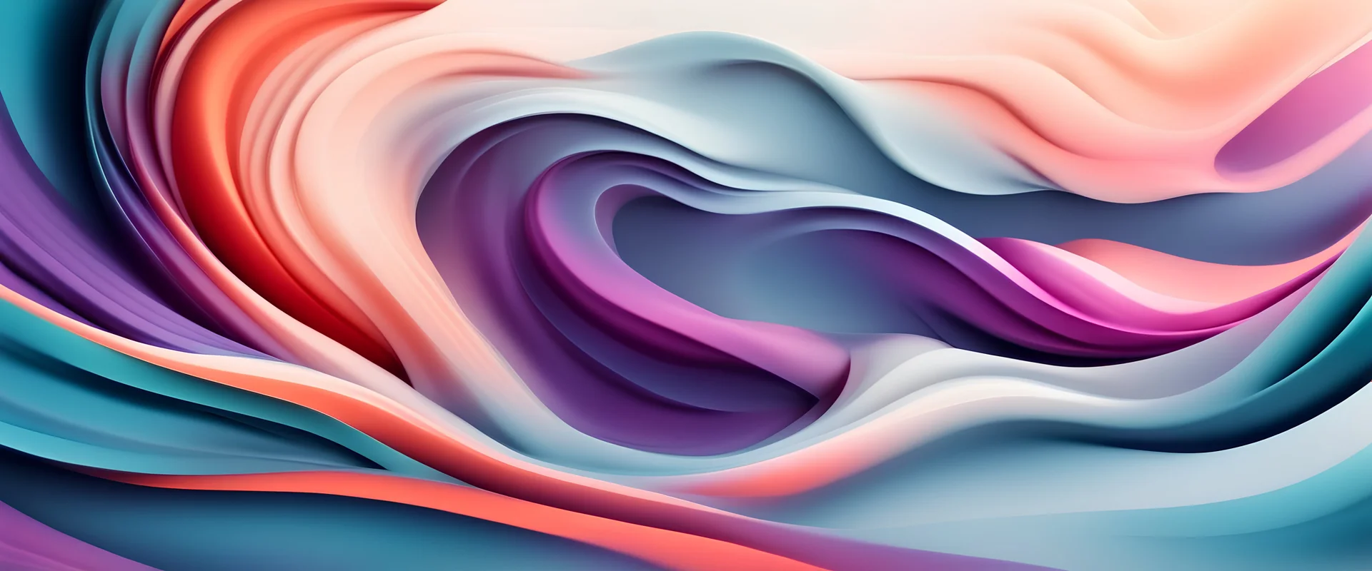 Flowing waves with shadow effects and fluid gradients. Dynamic trendy abstract background