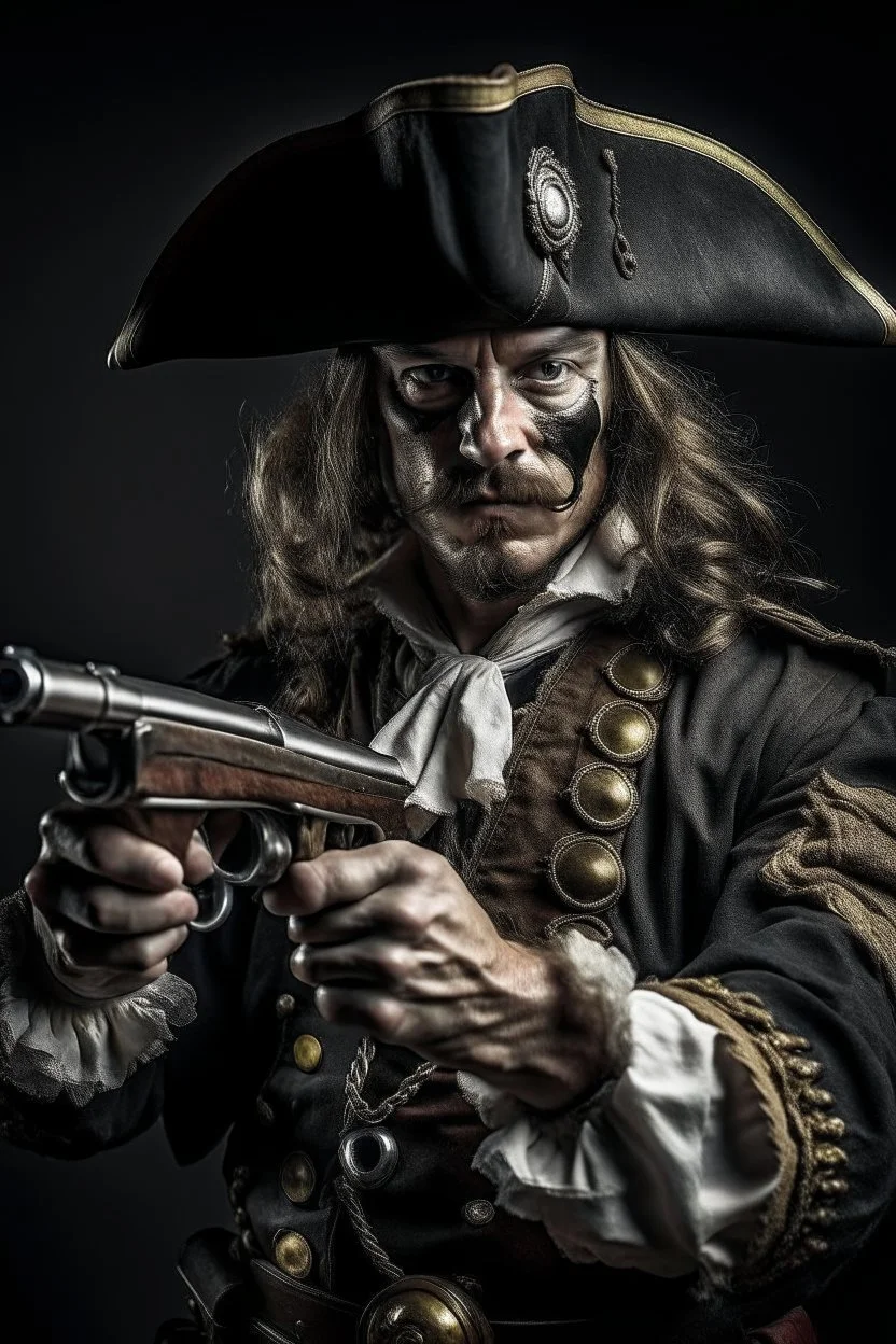 Pirate with gun