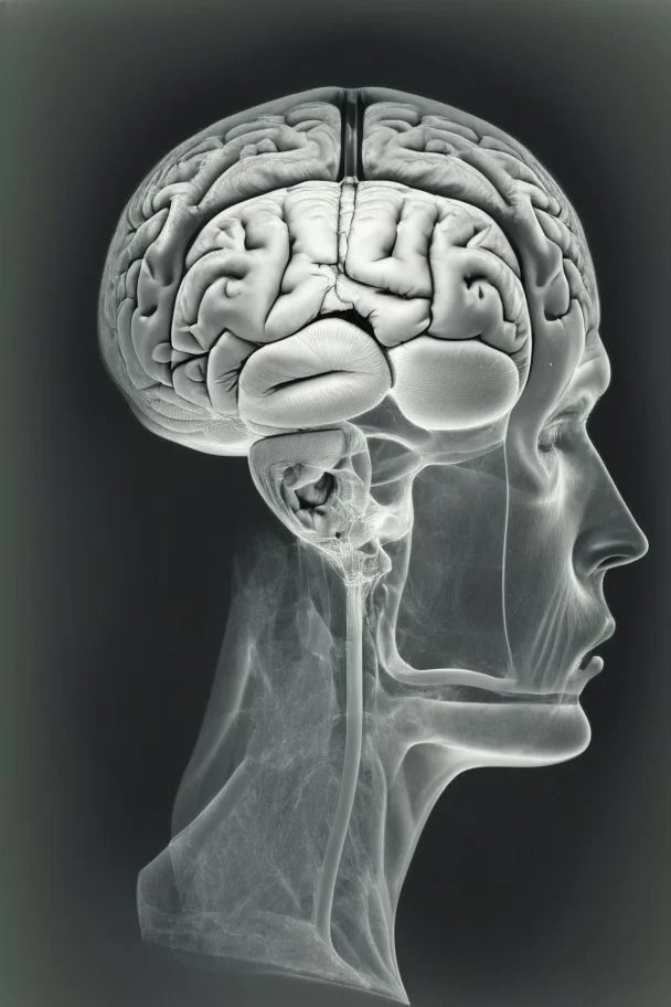 realistic front view brain injury patient with unilateral spatial looking to the right side of space