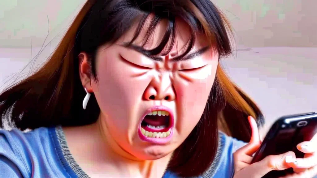 Korean karen mad on phone