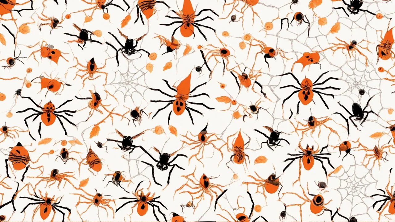 many creepy crawly halloween creatures spiders webs colorful creatures of every kind