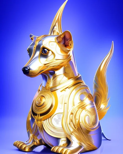 Dog, ultra quality, hyper deiled, digital art, 3d 8k