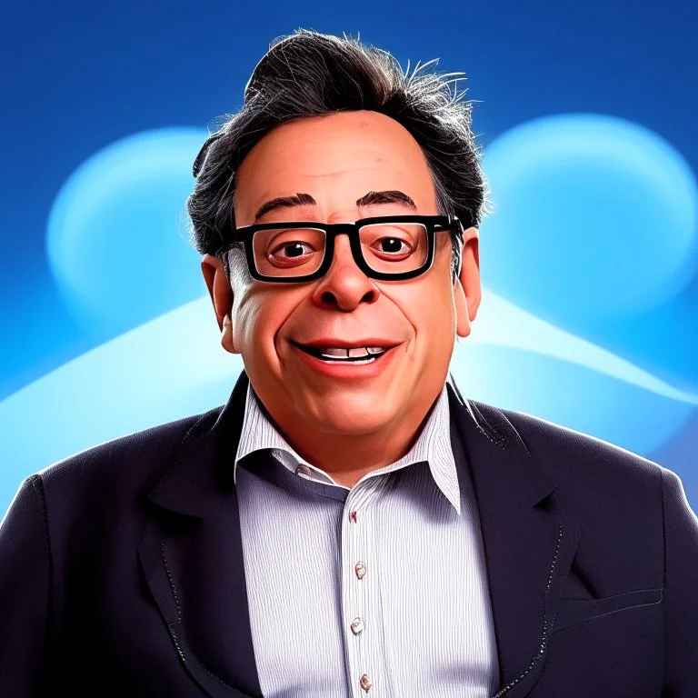 Cartoon by Gustavo Petro Full view of the body 2d vector 4k