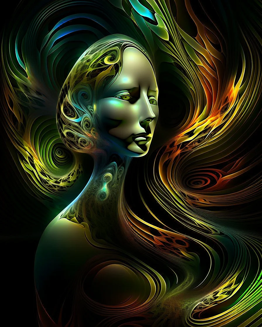 Woman. Fractal art