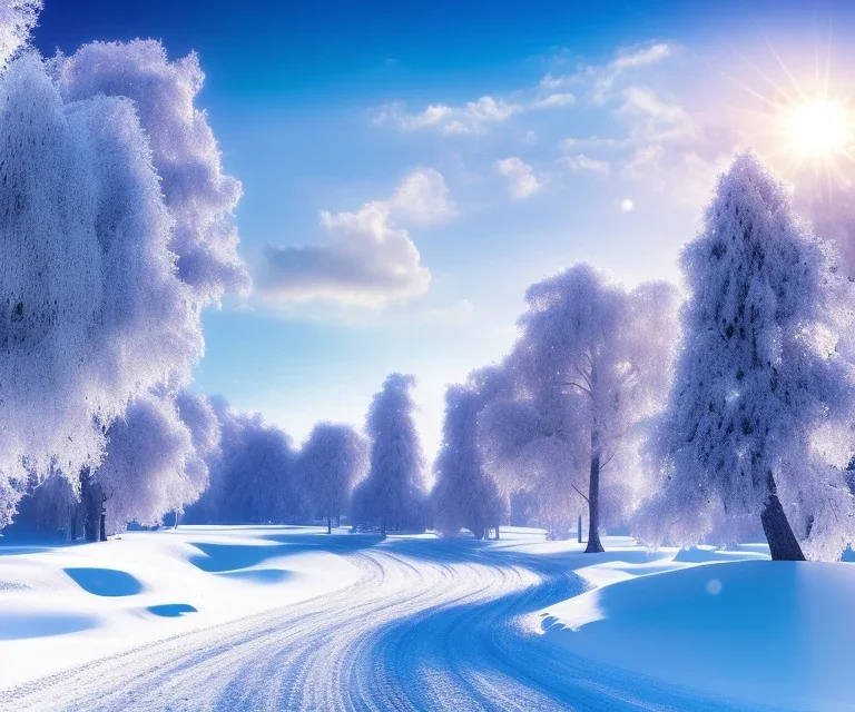 A great winter wonderland, landscape