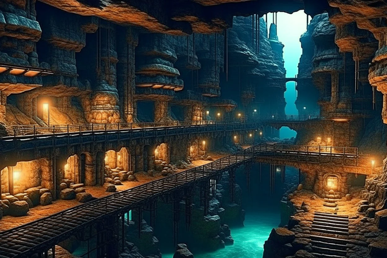 Underground cavern city