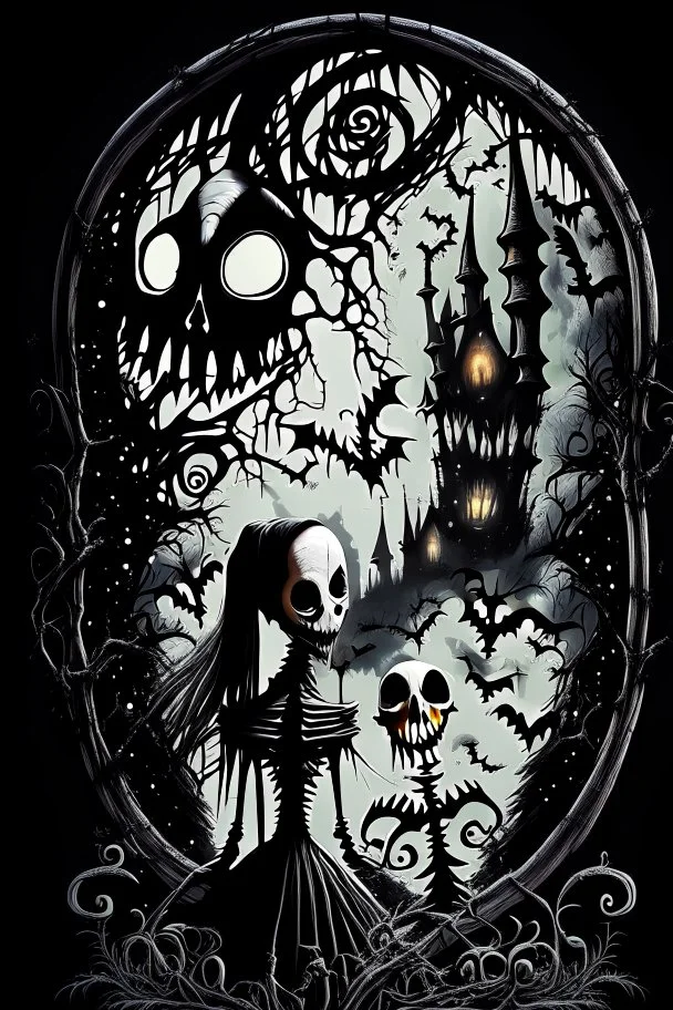 The nightmare before christmas, gothic style