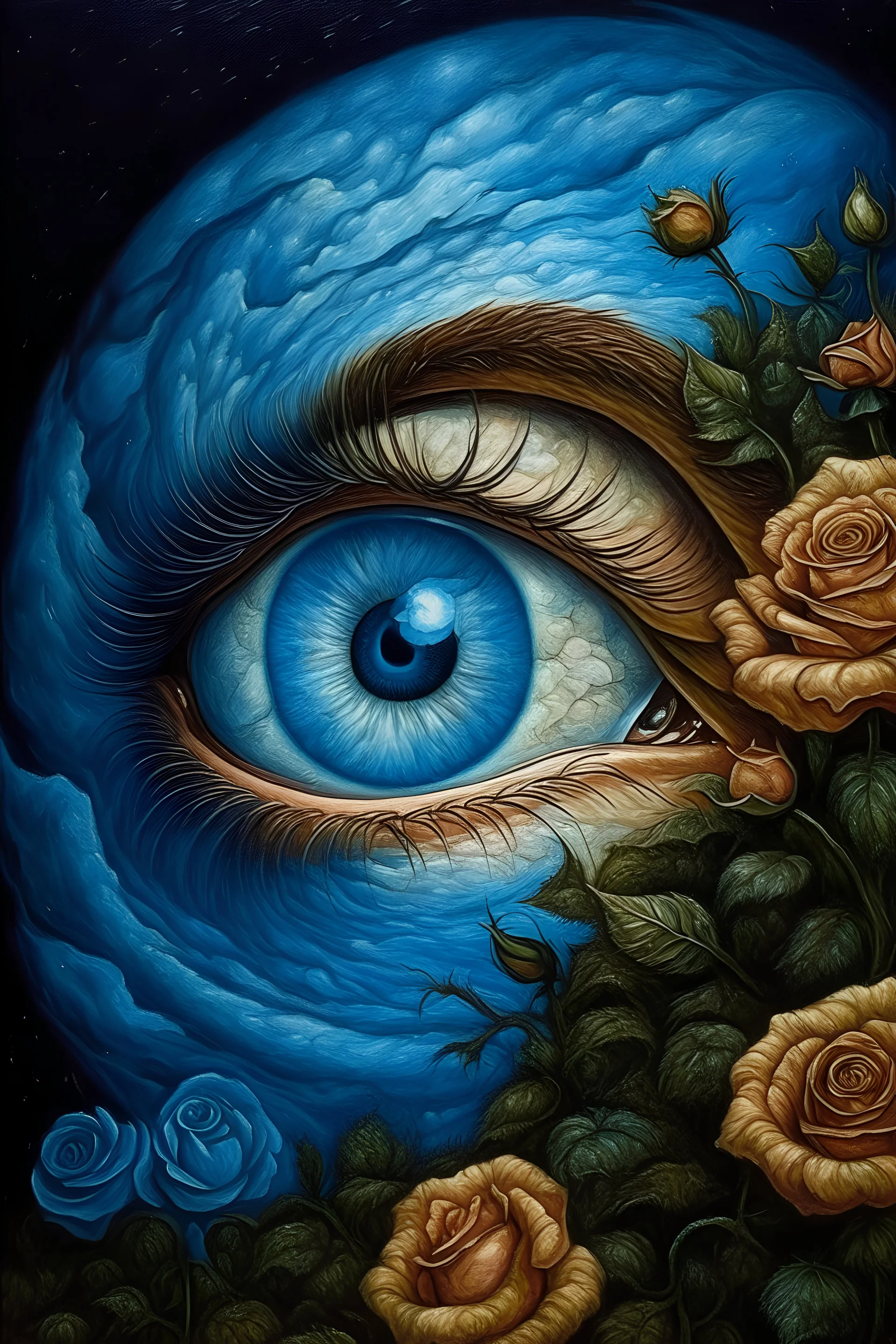 ojitos azules, reloj, mundo, mil rosas, rosas de la oreja de van gogh