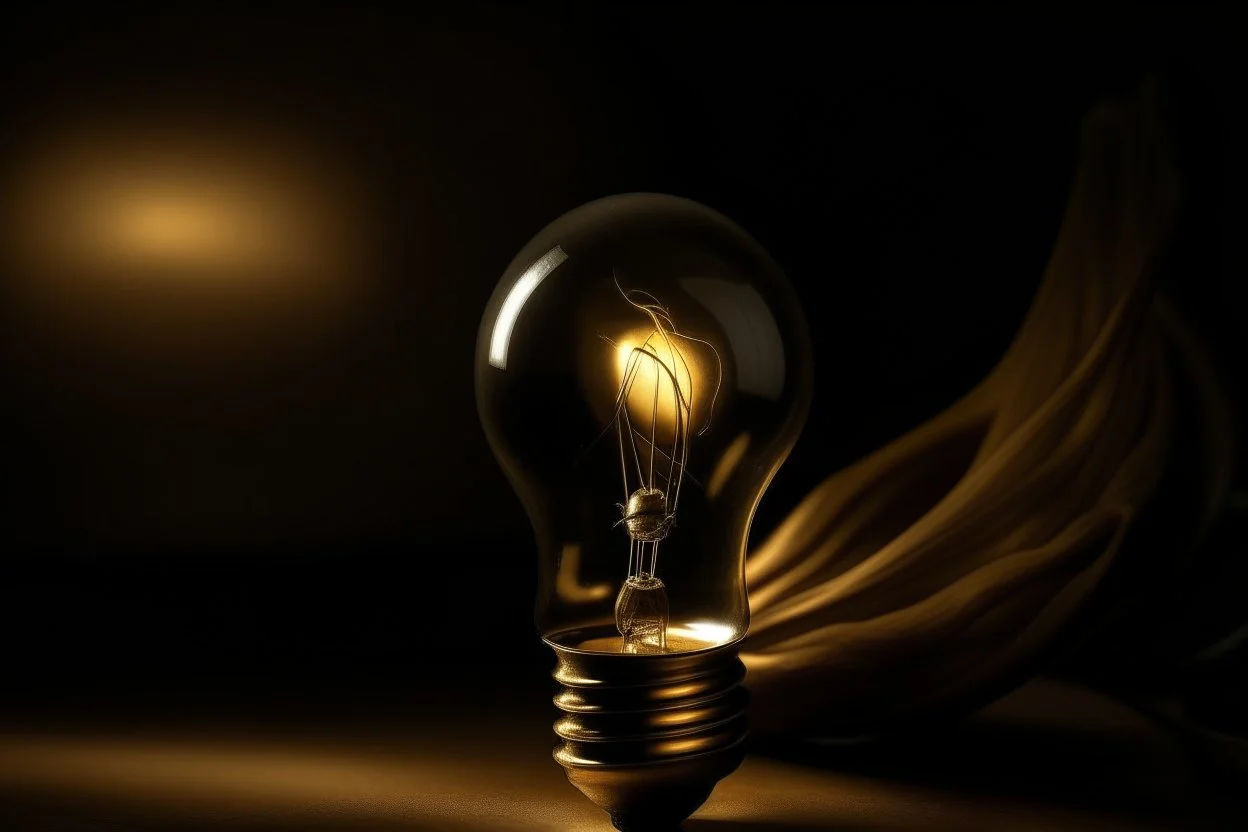 light bulp caravaggio style