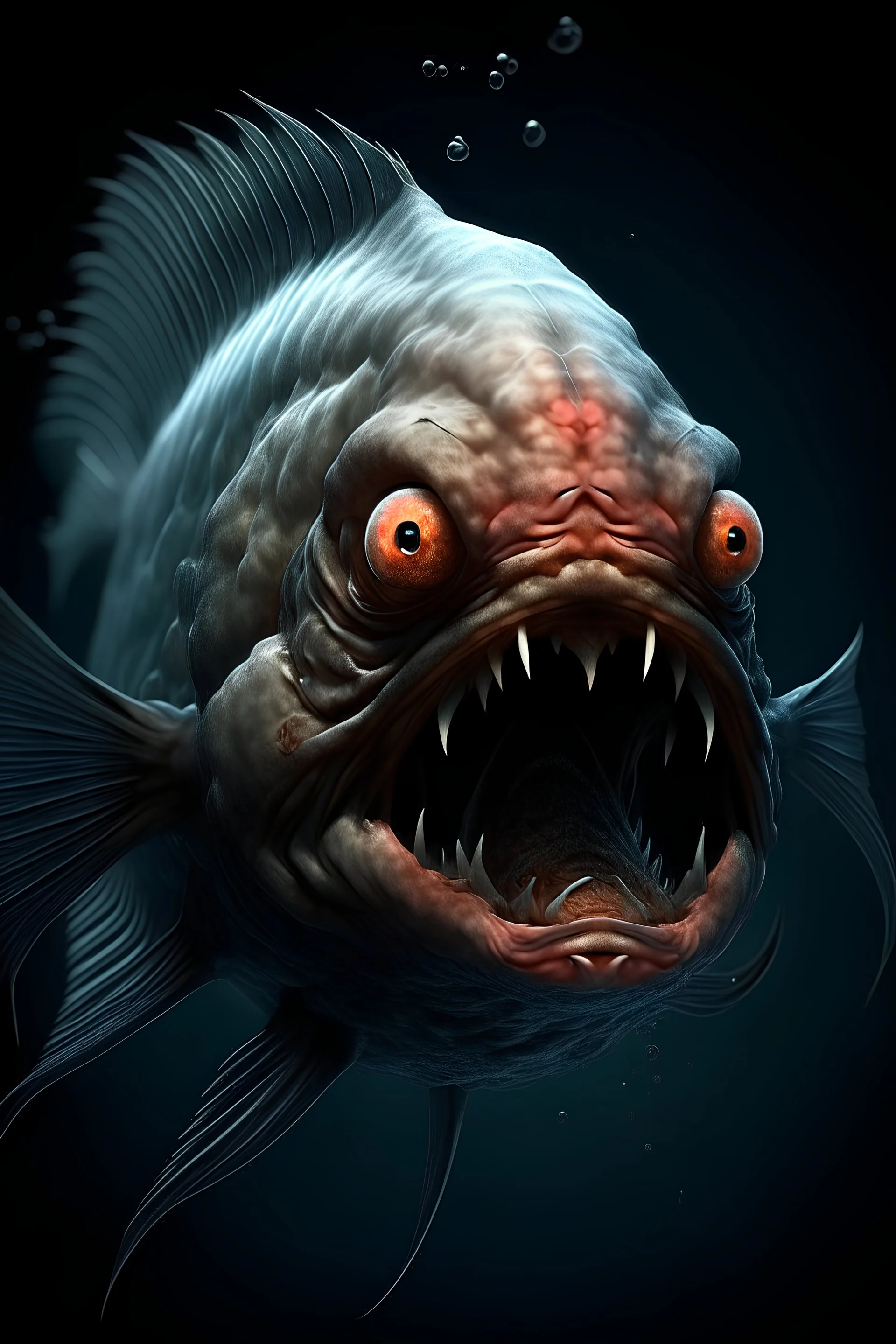Picture of a extremely angry fish