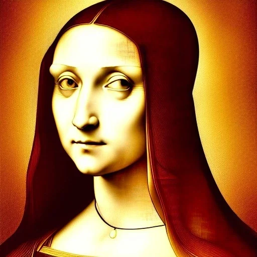 portrait of a beautiful woman Leonardo da Vinci style