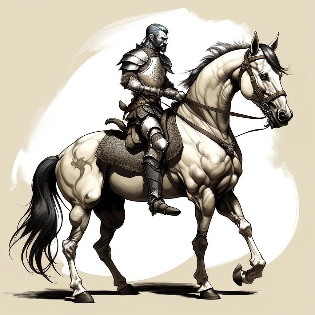 Knight riding a horse