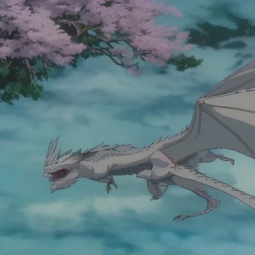 a dragon flying around an earth