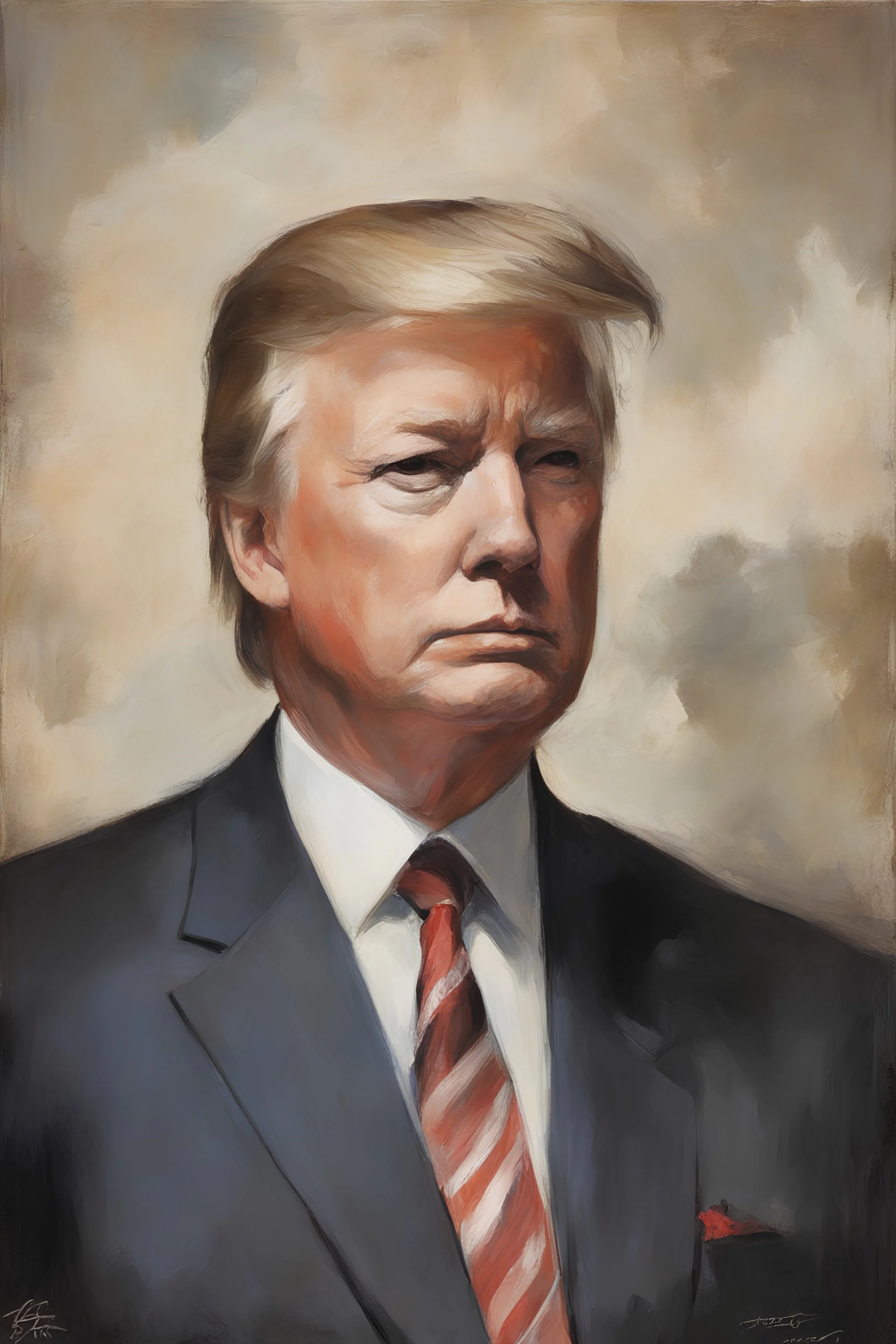 Presidential portrait - Donald Trump - by Gerald Brom