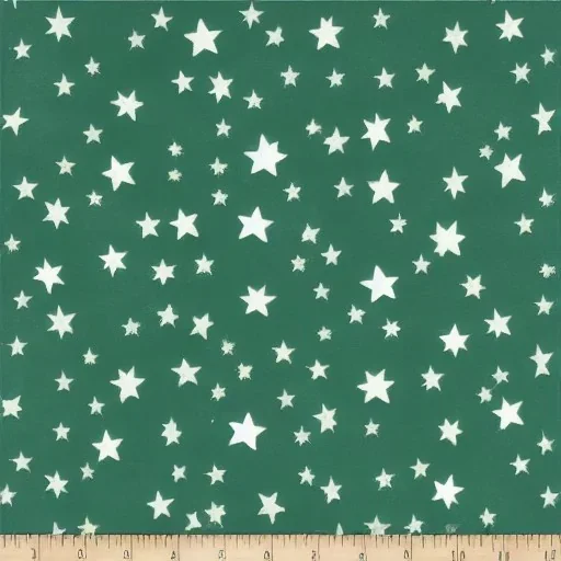 repeating moon and stars green