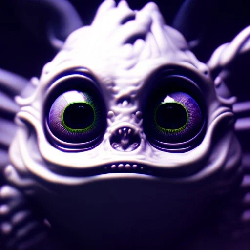 Cute fluid ink creature, big black eyes, unreal engine 5, 8k resolution, photorealistic, ultra detailed