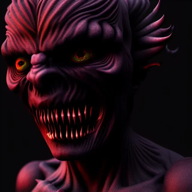 A dark demon, darker colours,highly intricate, Realistic photography, incredibly detailed, ultra high resolution, 8k, complex 3d render, cinema 4d.