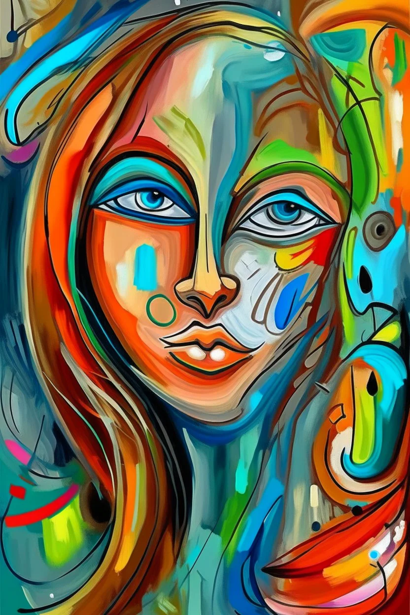 expressionism, Pixar style, in abstract art Basquiat, Picasso, Miro, Kandinsky, Klee, Birell, Fairey, Ardon, Buffet and Picasso style, HD --s 750 --v 5.1 --style raw, water color