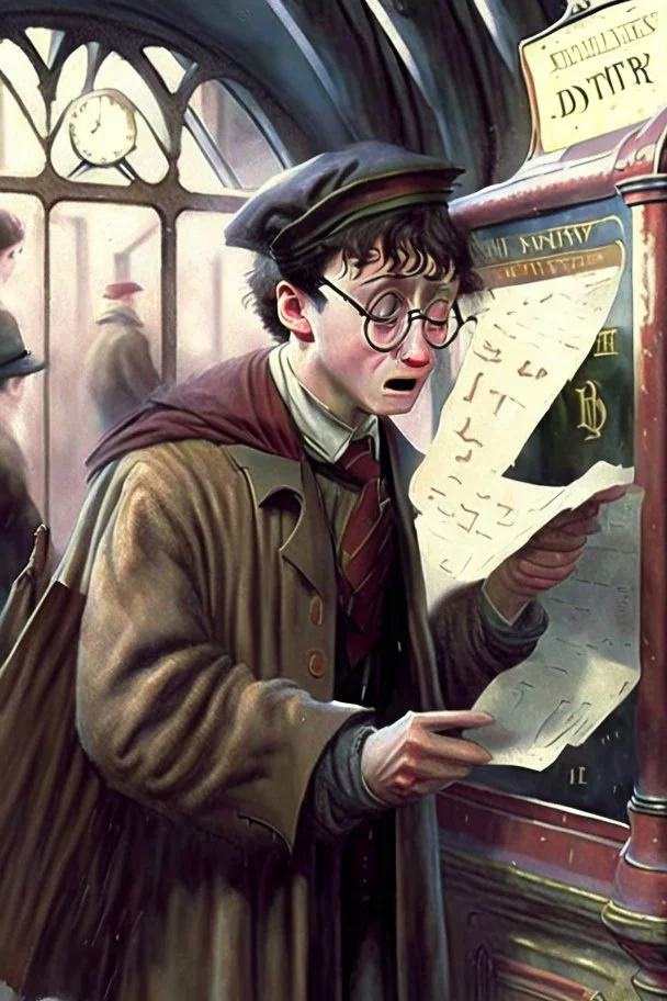 Harry Potter refusing to buy a ticket for the hogwarts express