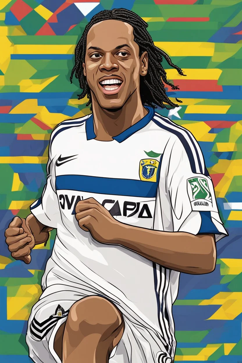 Ronaldinho Brazilian soccer player Carton 2d