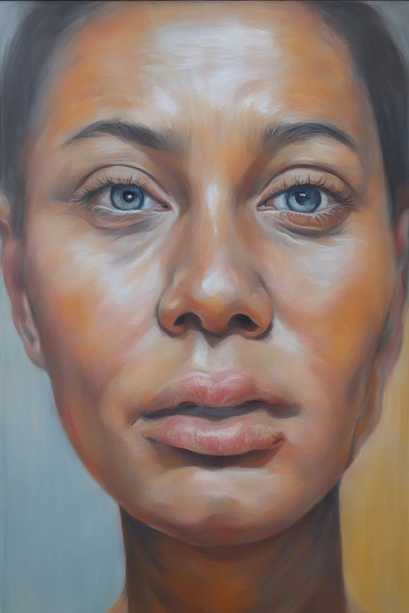 facial portrait, Bim TatsoOalli, oil on canvas by a stupid person