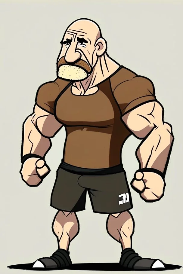 Bill Goldberg Former soccer player cartoon 2d